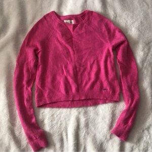 Abercrombie & Fitch Pink Rabbit Fur Blend Sweater